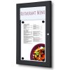 Stojan na plakát Jansen Display Venkovní "menu" vitrína 1 x A4, v černé barvě RAL9005
