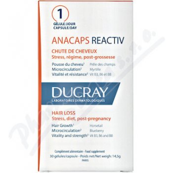 Ducray Anacaps Reactiv-reakční vypad.vlasů 30 kapslí