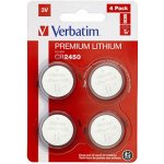 VERBATIM Lithium CR2450 4ks 49535 – Zboží Živě