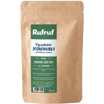 RUFRUF Výcvikové jednohubky sušené kachní kostky 200 g – Zboží Dáma