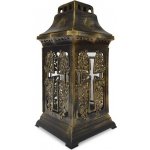 Hřbitovní lucerna 35 cm vklad 180g 58h. zlatá – Zboží Dáma