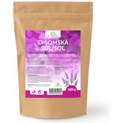 Dr. Natural epsomská sůl levandule 1 kg – Zboží Dáma
