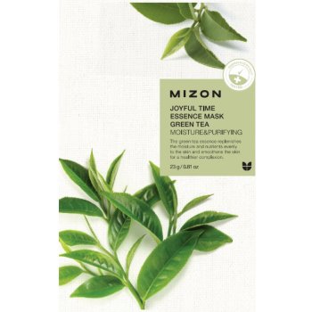 Mizon plátýnková 3D maska se zeleným čajem pro hydrataci a vitalitu pleti Joyful Time Essence Mask Green Tea 23 g