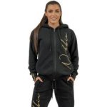 Nebbia Intense sportovní mikina Signature 845 Black/Gold černá/Zlatá – Zbozi.Blesk.cz