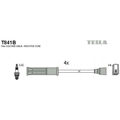 Sada kabelů pro zapalování TESLA T841B – Hledejceny.cz