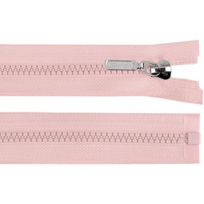 Kostěný zip No 5 délka 30 cm s ozdobným jezdcem, malé, 136 pudrová – Hledejceny.cz