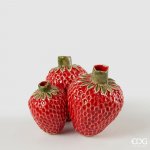 Keramické vázy Jahoda červená, 14x19x16 cm – Hledejceny.cz