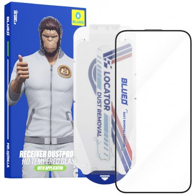 Blueo Anti-Dust HD sklo s aplikátorem Pro iPhone 16 Pro/17/17 Pro černé 162519 – Zboží Živě