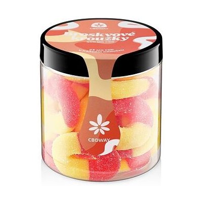 CBD WAY Kyselé želé kroužky s příchutí broskve 500 mg 200 g – Zbozi.Blesk.cz