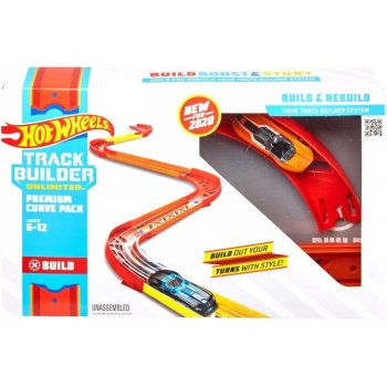 Mattel Hot Weels Track Builder Prémiová sada zatáček, GLC88