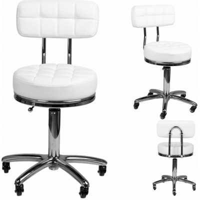Activeshop kosmetický taburet AM-304 bílý – Zboží Dáma