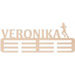 ČistéDřevo Dřevěný věšák na medaile běh Zvolte Žena – HobbyKompas.cz
