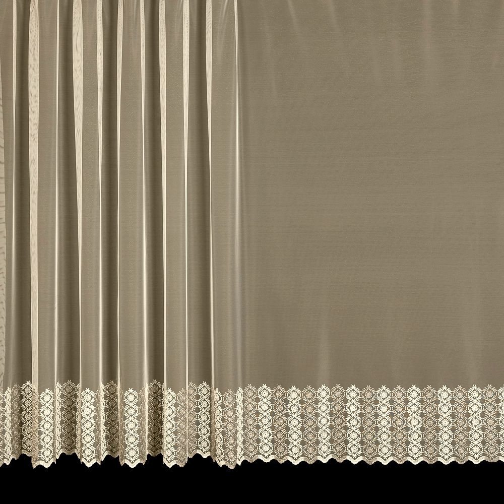 Mantis tylová záclona 708071 vyšívaná bordura, krémová, výška 300cm (v  metráži) | Srovnanicen.cz
