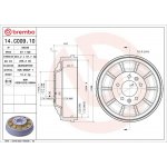 Brzdový buben BREMBO 14.C009.10