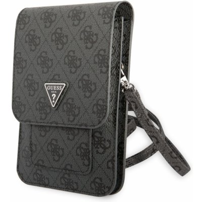 Pouzdro Guess PU 4G Triangle Logo Phone Bag černé