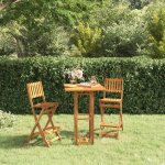OMAXI 980248 Bistro stůl 75 x 75 x 110 cm masivní akáciové dřevo – Hledejceny.cz