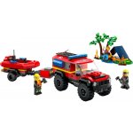 LEGO® City 60412 Hasičský vůz 4x4 a záchranný člun – Zboží Dáma