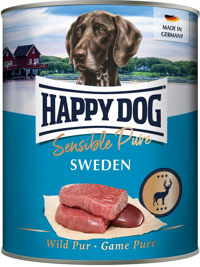 Happy Dog Wild Pur Sweden zvěřinová 800 g