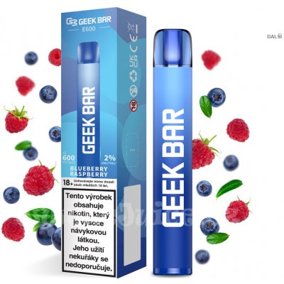 Geek Bar E600 Blueberry Raspberry 20 mg 600 potáhnutí 1 ks – Zbozi.Blesk.cz