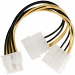 VALUELINE VLCP74400V015 Rozbočovací kabel interního napájení, 8-pinový konektor EPS - 2× zástrčka Molex, 0,15 m, více barev – Zbozi.Blesk.cz
