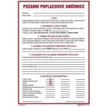 Požární poplachová směrnice 210x297mm - plastová tabulka – Sleviste.cz