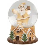 Clayre & Eef Vánoční sněžítko Santa Claus s hvězdou - Ø 5 * 6 cm - Clayre & Eef – Hledejceny.cz