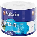Verbatim CD-R 700MB 52x, Printable, wrap, 50ks (43794) – Zboží Živě