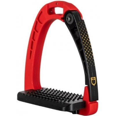 Bezpečnostní třmeny EQUESTRO Junior široká nášlapná plocha red – Zboží Dáma