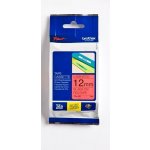 Brother TZE-431, černý tisk červený podklad 8 m x 12 mm – Zboží Dáma