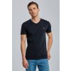 Pánské Tričko Gant tričko ORIGINAL SLIM V-NECK t-shirt černá