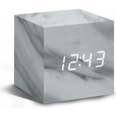 Gingko Design Cube Marble Click Clock GK08W5 – Zboží Mobilmania