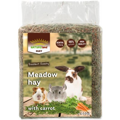 Nature Land Meadow Hay Seno Mrkev 0,65 kg – Zboží Mobilmania