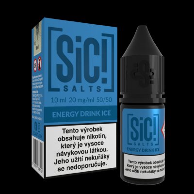 Sic!Salts Salt Energy Drink Ice 10 ml 20 mg – Zbozi.Blesk.cz