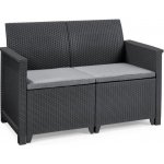 Keter Elodie dvousedadlová pohovka grafitová , 255770 – Zboží Mobilmania