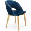 Jídelní židle MOB Milnrow tmavě modrá / dub medový