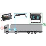 Profi kamerový systém 7" tahač - návěs 12/24V – Zboží Živě