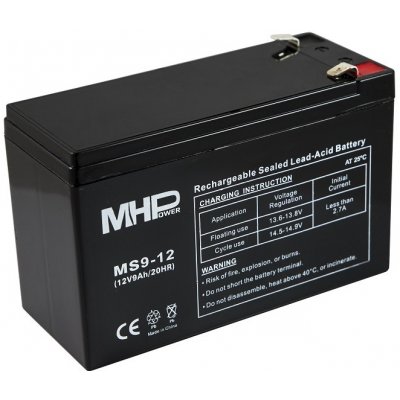 MHPower Pb VRLA AGM 12V 9Ah MS9-12; MS9-12 – Zboží Mobilmania
