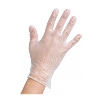 Maxpack Vinyl Jednorázové rukavice nepudrované transparentní 100 ks