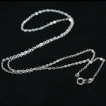 Stříbrný řetízek na krk-mosaz, 45 cm – Hledejceny.cz