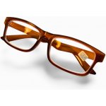 Dioptrické brýle MUROGLASS na dálku MÍNUSOVÉ hnědé plastové rámečky – Zboží Mobilmania