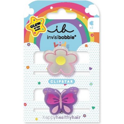 Invisibobble Clipstar Glow Kids Happy Flower 2 ks – Zboží Dáma