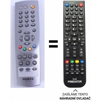 Dálkový ovladač Predátor Humax RT-511V, RT511V – Zboží Živě