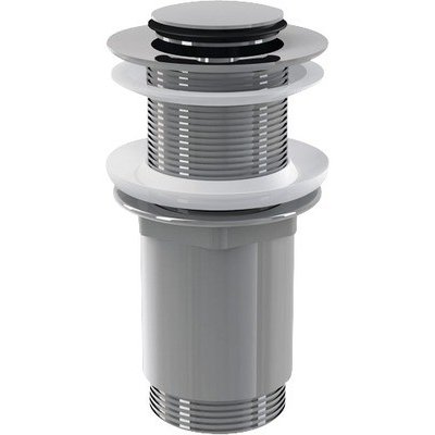Alcadrain výpust umyvadlová click/clack 5/4", celokovová, bez přepadu, malá zátka, chrom A394 – Sleviste.cz