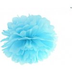 Tkáňový papír pompom nebeská modrá 25cm PartyDeco – Sleviste.cz