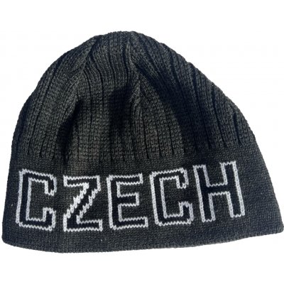 Czechmania kulich Czech Republic tmavě šedý černobílá písmena – Hledejceny.cz