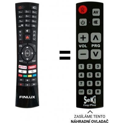 Dálkový ovladač Senior Finlux TV43FUD7060 – Zbozi.Blesk.cz