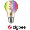 Žárovka Paulmann Filament 230V Smart Home Zigbee 3.0 LED žárovka E27 6,3W RGBW+ stmívatelné zlatá