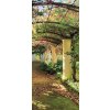 Tapety ForWall Fototapeta na dveře Zahradní pergola samolepící rozměry 91 x 211 cm