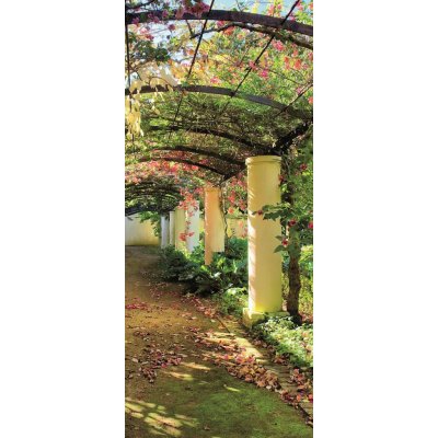 ForWall Fototapeta na dveře Zahradní pergola samolepící rozměry 91 x 211 cm – Zbozi.Blesk.cz