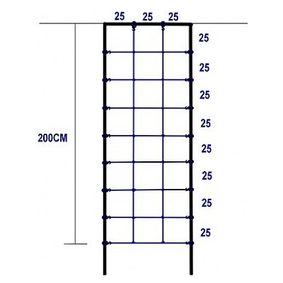 Lezecí síť 0,75 x 2m Modrá – Hledejceny.cz